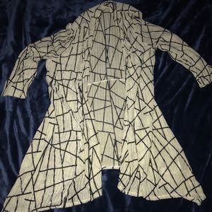 Black and white cardigan
